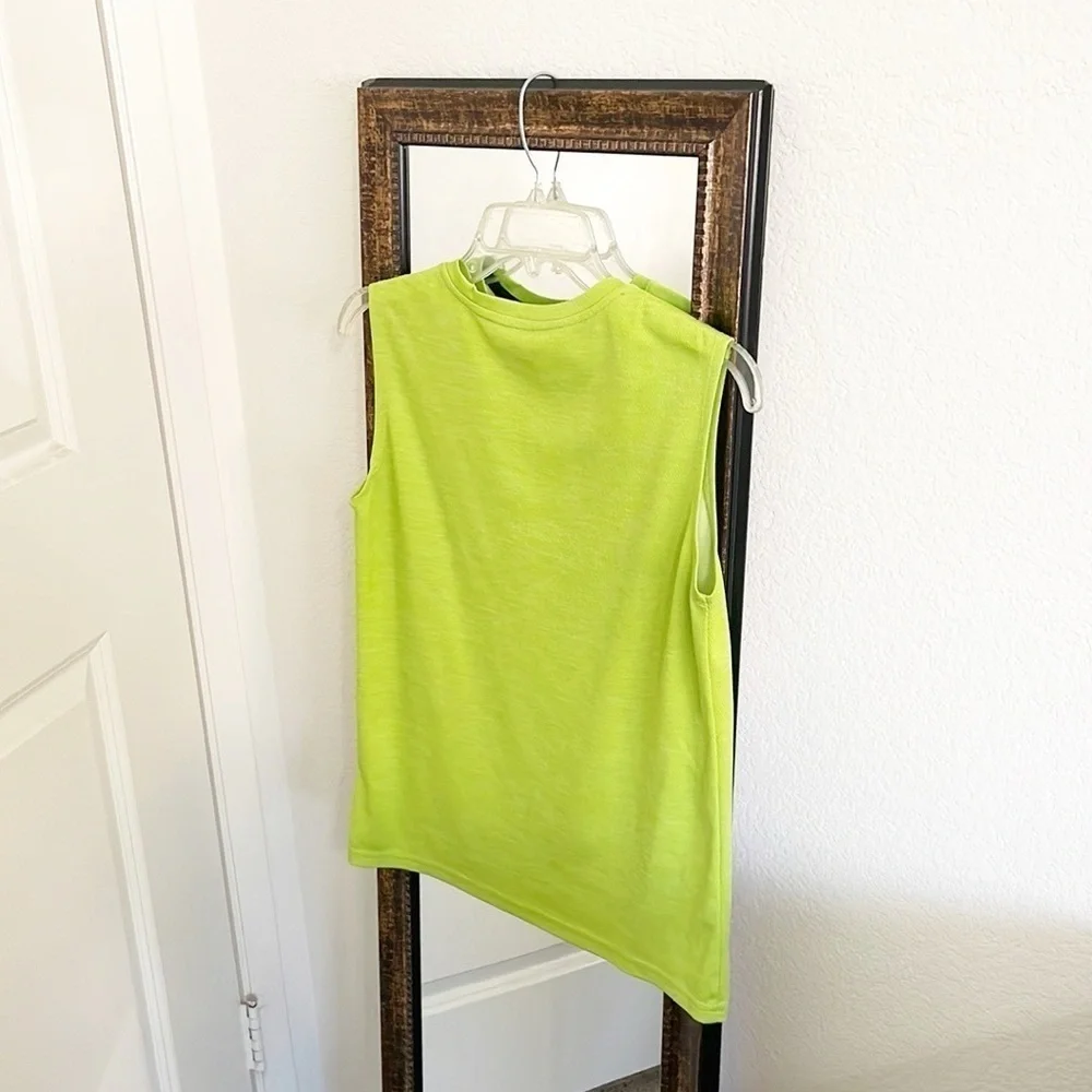 Old Navy Active boys neon green mesh tank top